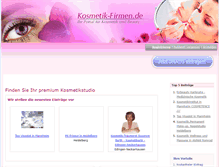 Tablet Screenshot of kosmetik-firmen.de